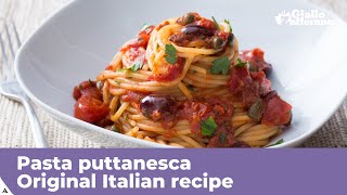 PASTA PUTTANESCA  Original Italian recipe [upl. by Soilisav]