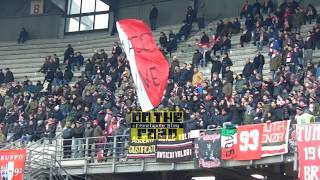 Piacenza  Lucchese 10  Ultras Piacenza Momenti di tifo saluto alla squadra [upl. by Flanders]