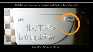 How to Fix a LEAKING TOILET CISTERN [upl. by Denis52]