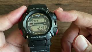 G Shock G9000 Mudman Time Setting Tutorial StepbyStep Guide with UTC Date and Seconds Reset [upl. by Lefty]