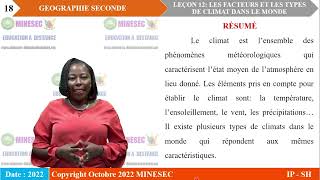 IPSH Géographie 2nde Leçon 12 Les facteurs et les type de climats dans le monde [upl. by Luann]