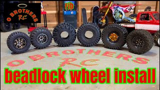 how to install beadlock wheels tips and tricks trx4m [upl. by Eyahs]