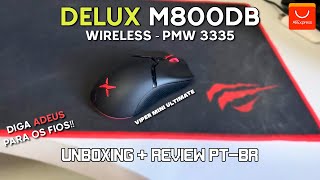 O Melhor Mouse Wireless Gamer do Aliexpress  Delux M800 REVIEW PTBR [upl. by Aiuqet66]