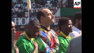 ZIMBABWE BRUCE GROBBELAAR PLAYS FOR NATIONAL TEAM [upl. by Lowery677]