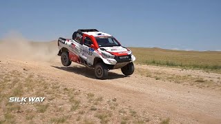 Oriol Mena gana la sexta etapa del Silk Way Rally [upl. by Washington]