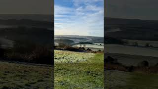 Newlands Corner view on a cold sunny morning [upl. by Ennaecarg]