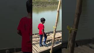 Chhotu cycle rakhkar Nadi Ka use Paar JCB chalane Chala Gaya youtube trending shorts video [upl. by Obidiah]