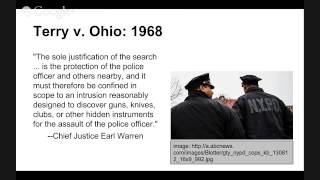 The Supreme Court Precedent Cases Terry v Ohio 1968 [upl. by Cal648]