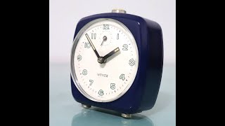 WAMDA JUNGHANS Alarm Clock Vintage Top Condition Mantel SQUARE Model 1960s [upl. by Aneeles]