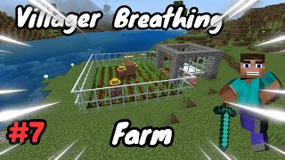 I have built villager breathing farm  crafting and building  part7 [upl. by Ransell]