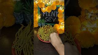 Mint Sev Recipe diwalispecial maharashtra food recipe easyrecipe shorts trending [upl. by Gaw]