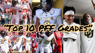 COLORADO FOOTBALL DEFENSE NOW 1 IN THE BIG 12 IN THIS CATEGORY TOP 10 PFF GRADES vs ARIZONA [upl. by Arerrac]