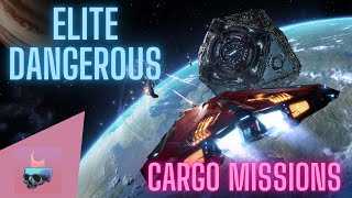 Elite Dangerous Cargo missions and one long haul jump [upl. by Vyner]