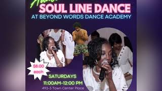 SATURDAY LINE DANCEBEYOND WORDS DANCE ACADEMY11am12pm SANDHILL Center Columbia SC wCherylDaPearl [upl. by Niobe]