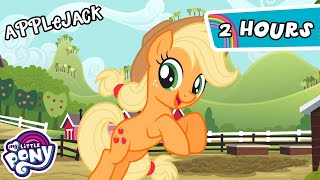 My Little Pony Friendship is Magic  Applejack BEST Episodes  2 Hour Compilation  MLP Episodes [upl. by Rebmyt765]