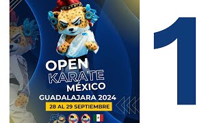 DAY 1  TATAMI 1  OPEN KARATE MEXICO GUADALAJARA GDL [upl. by Grayson743]