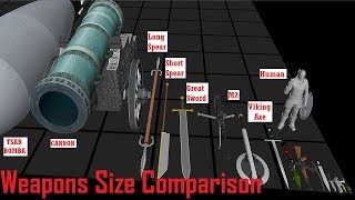 Weapons Size Comparison [upl. by Bevus]