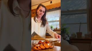 Kielbasa  Candied Sweet Potatoes Recipe [upl. by Kramal]