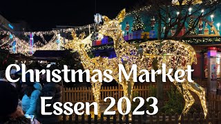 🎄 🦌Internationaler Weihnachtsmarkt Essen 2023 ✨🎅  ❄️Christmas Market 2023 Essen Germany ✨🇩🇪 [upl. by Lorri]