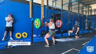 Womens 1 Rep Max Front Squat Highlights  2020 CrossFit Games Event 2 [upl. by Leiso]