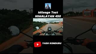 HIMALAYAN 450 Mileage Test  Full video in the channel [upl. by Danit517]