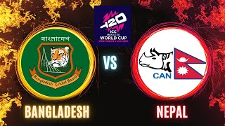 BANGLADESH VS NEPAL LIVE STREAMING ICC T20 WORLD CUP 2024 [upl. by Lib]