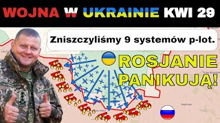 29 KWI Zmiana DYNAMIKI Ukraińcy Uzyskali Przewagę Powietrzną i Niszczą Kolumny Rosjan [upl. by Astiram834]