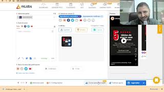 Como programar postagens para redes sociais fácil com Mlabs [upl. by Kirat]