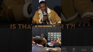 Israel Adesanya Stops MidInterview When He Recognizes Booker T 😂 [upl. by Anwahsad211]