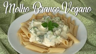 MACARRÃO AO MOLHO BRANCO VEGANO ao molho bechamel com brócolis [upl. by Beore]