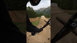 Slopestyle Line Run at Swatch Nines lifesshortstuntit mtb downhill biking slopestyle pov [upl. by Rodenhouse]