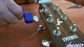 DMusic Lesson 1 How To String An Acoustic Guitar [upl. by Glenn712]