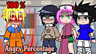 quotANGRY PERCENTAGEquot  Gacha club meme Trend  Naruto  Naruhina [upl. by Anallij]