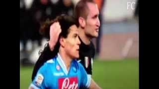 Cavani vs Chiellini and finally fair play [upl. by Yniattirb]