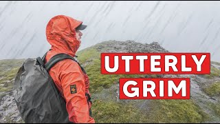 TOUGH Stormy Hike on one of Englands most POPULAR Mountains [upl. by Atekin]