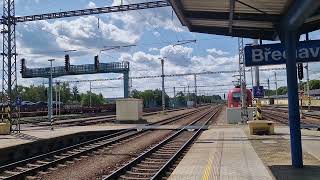 Einfahrt des Regiojet 1032 am 29072024 in Břeclav [upl. by Drofyar]