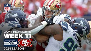 Seattle Seahawks vs San Francisco 49ers Game Highlights  NFL 2024 Season Week 11 [upl. by Ebarta]