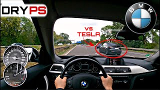 BMW 320d GT F34  TOP SPEED DRIVE ON GERMAN AUTOBAHN  POV [upl. by Nancee]