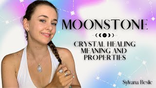 RAINBOW MOONSTONE 🌙 Crystal Healing Meaning Zodiac signs Chakras… [upl. by Buiron351]