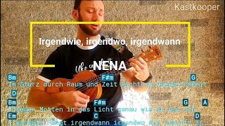 Irgendwie irgendwo irgendwann Ukulele Tutorial Nena [upl. by Janenna]