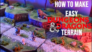 How To Make Easy Dungeons amp Dragons Terrain  Phandelver amp Below The Shattered Obelisk [upl. by Emsoc]