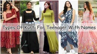 Types of kurtis with namesKurti names for girls women ladiesTypes of kurtis for jeansKurtis names [upl. by Ehcadroj]