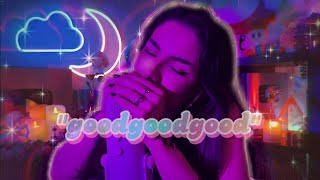 ASMR Breathy Mouth Sounds  “goodgoodgood” ✨ low light amp sleepy vibes [upl. by Hornstein818]