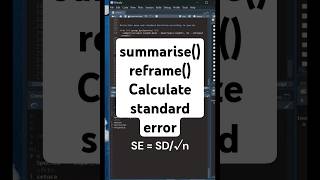 Use summarise in R dplyr tidyverse statistics rprogramming [upl. by Nicholl]