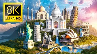 TOP 50  Beautiful Landmarks Around the World  MustSee Incredible Sights 60FPS 8K ULTRA HD [upl. by Brader583]