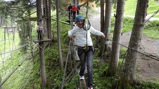 Hochseilgarten Saalbach Hinterglemm  größter Hochseilpark Österreichs [upl. by Rawdan]