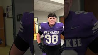 Jackson Lenzendorf Interview  Waunakee Football [upl. by Nagah]