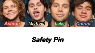 5SOS  Safety Pin Color Coded Lyrics [upl. by Maro860]