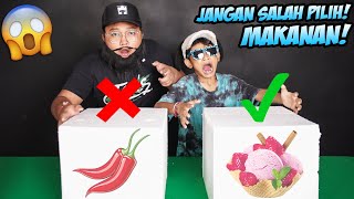 JANGAN SAMPAI SALAH PILIH MAKANAN MISTERI DI DALAM BOX PRANK LUCU AYAH BOCIL DAPAT CABAI [upl. by Llednyl]