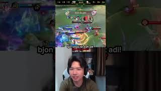 Reaksi bejon liat draf pemain indo mobilelegends mlbb shorts tiktok [upl. by Anih347]